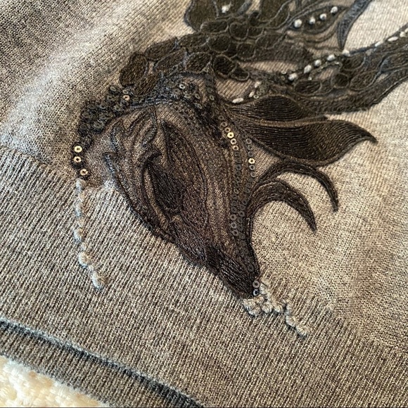 Anthropologie Angel of the North Torie Tie Back Sweater - Large - Picture 8 of 13